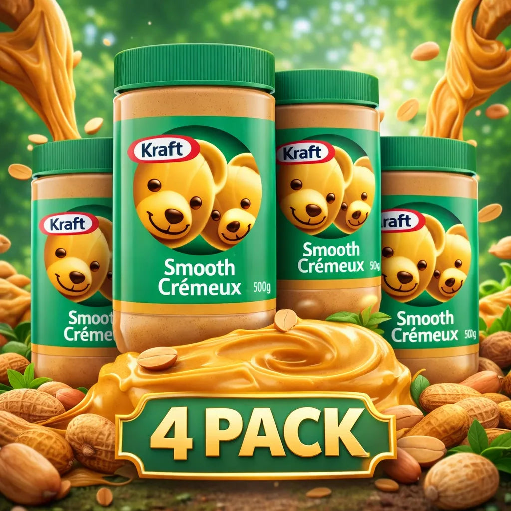4 pack   smooth   peanut butter 500g creamy peanut   bulk peanut butter jars   peanut spread for sandwiches baking cooking smooth nut butter pantry staple   pack