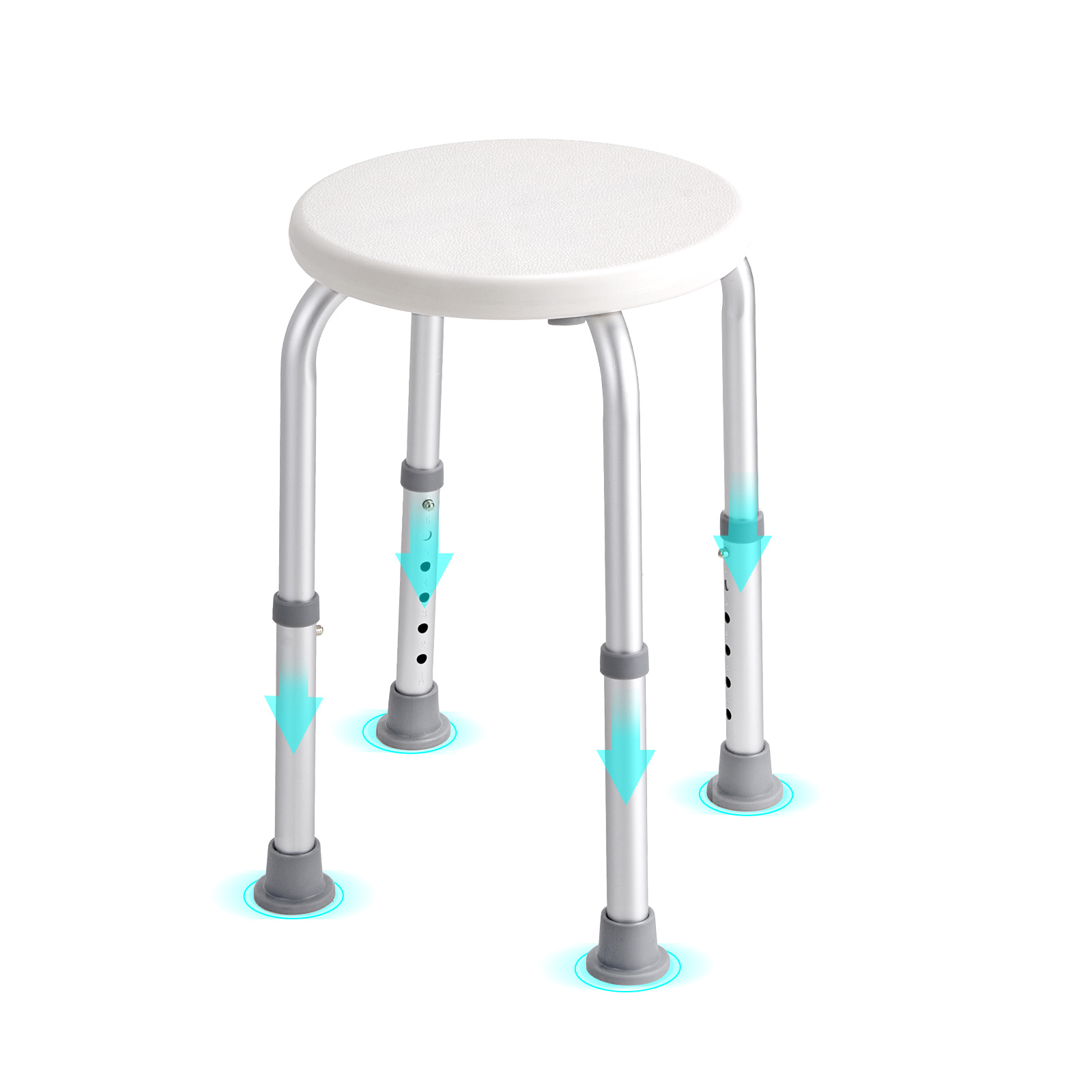 TEMU Chaise de douche pour douche intérieure, tabouret de douche à hauteur réglable, banc antidérapant pour baignoire pour adultes, capacité de 300
