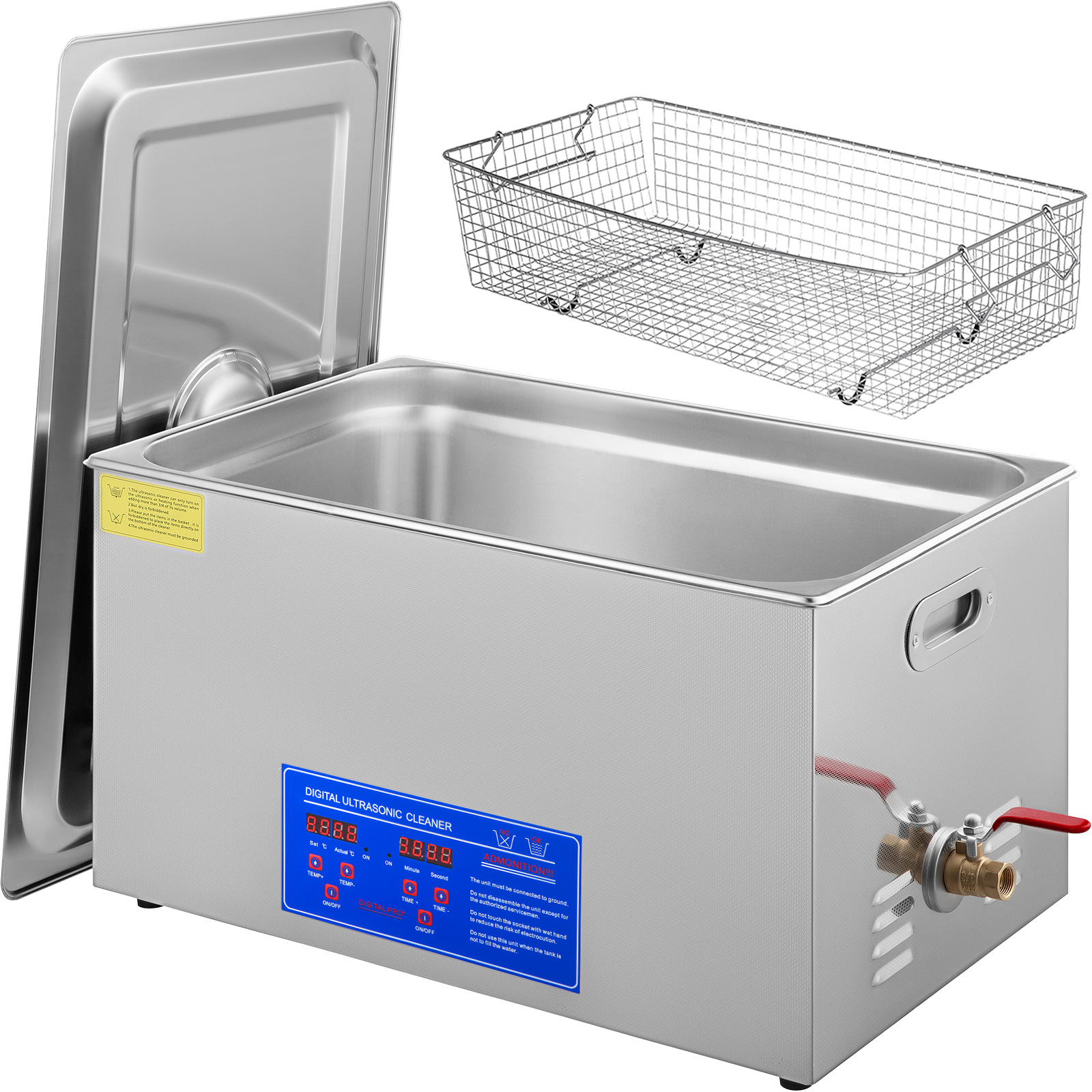 TEMU Vevor 22l Industrial Ultrasonic Cleaner With Digital Timer&heater 40khz Professional Ultrasonic Cleaner 110v With Excellent Cleaning Effect For