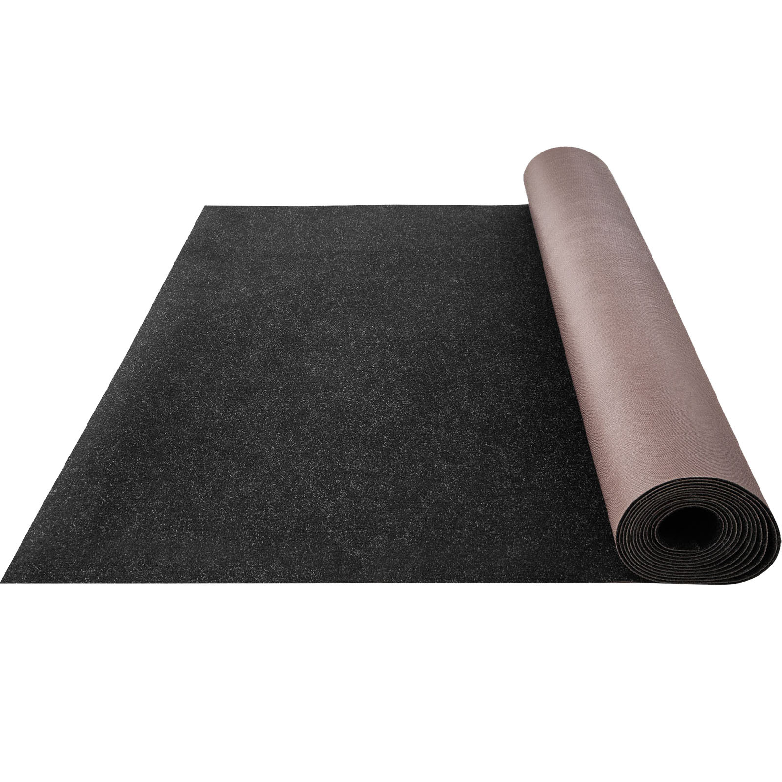 TEMU VEVOR Tapis de Bateau, 6 ft x 13.1 ft Tapis Marin Imperméable pour Bateaux, Tapis Intérieur/Extérieur Noir avec Support Anti-Dérapant, Tapis de