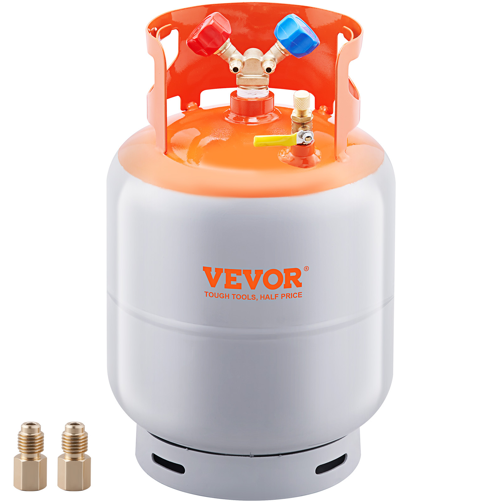 TEMU VEVOR Récupérateur de réfrigérant pour bouteille-réservoir de 30/50 lb, vanne en Y nominale pour liquide 400 PSI