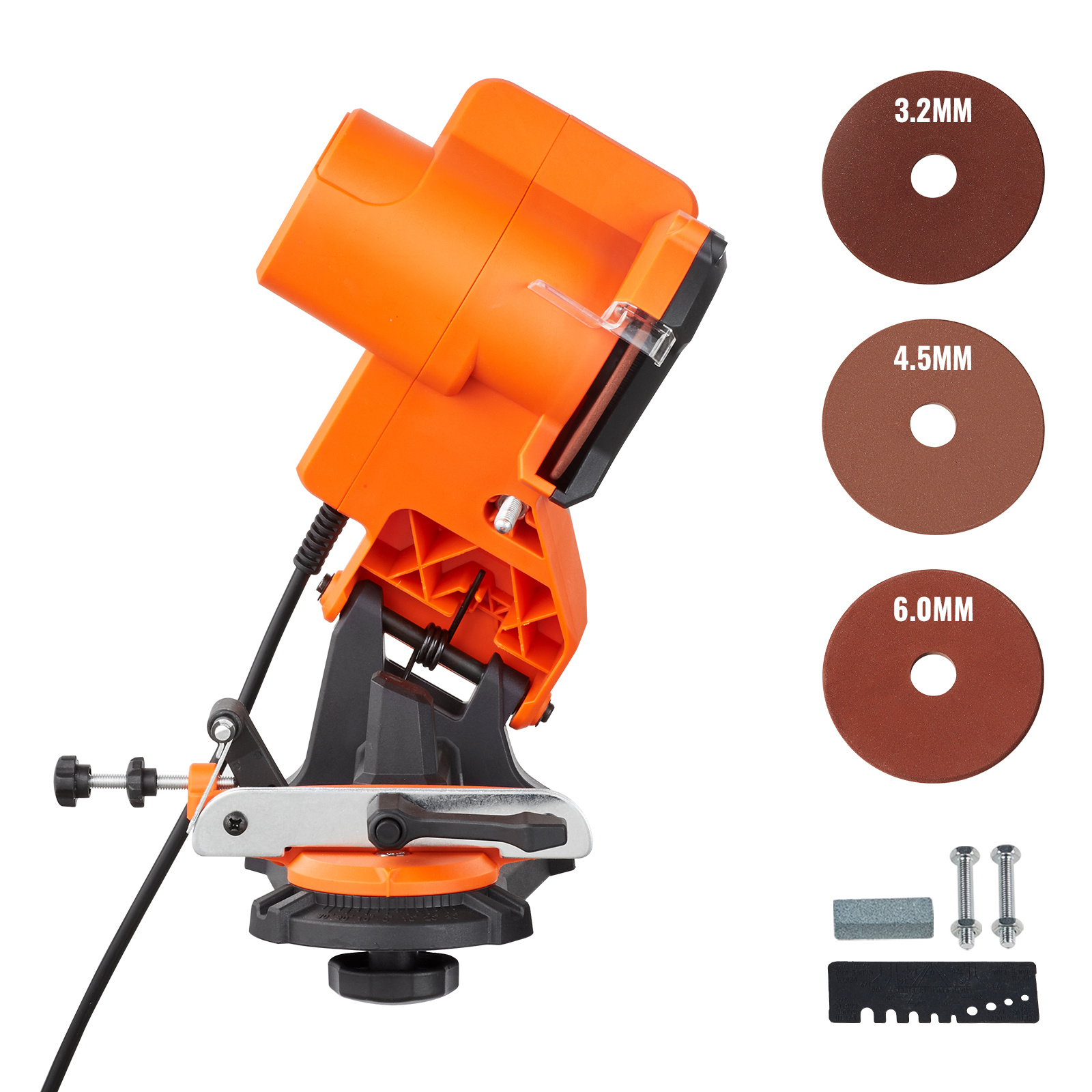 TEMU Aiguiseur de chaîne électrique VEVOR 140W 5700 tr/min, compatible avec les chaînes de 0,25" à 0,404"