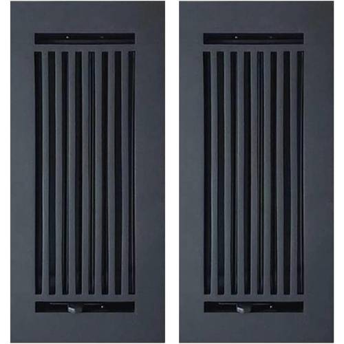 caststo 4 x10 cast aluminum heavy duty feature multipack floor vent register no hole 2 pack black