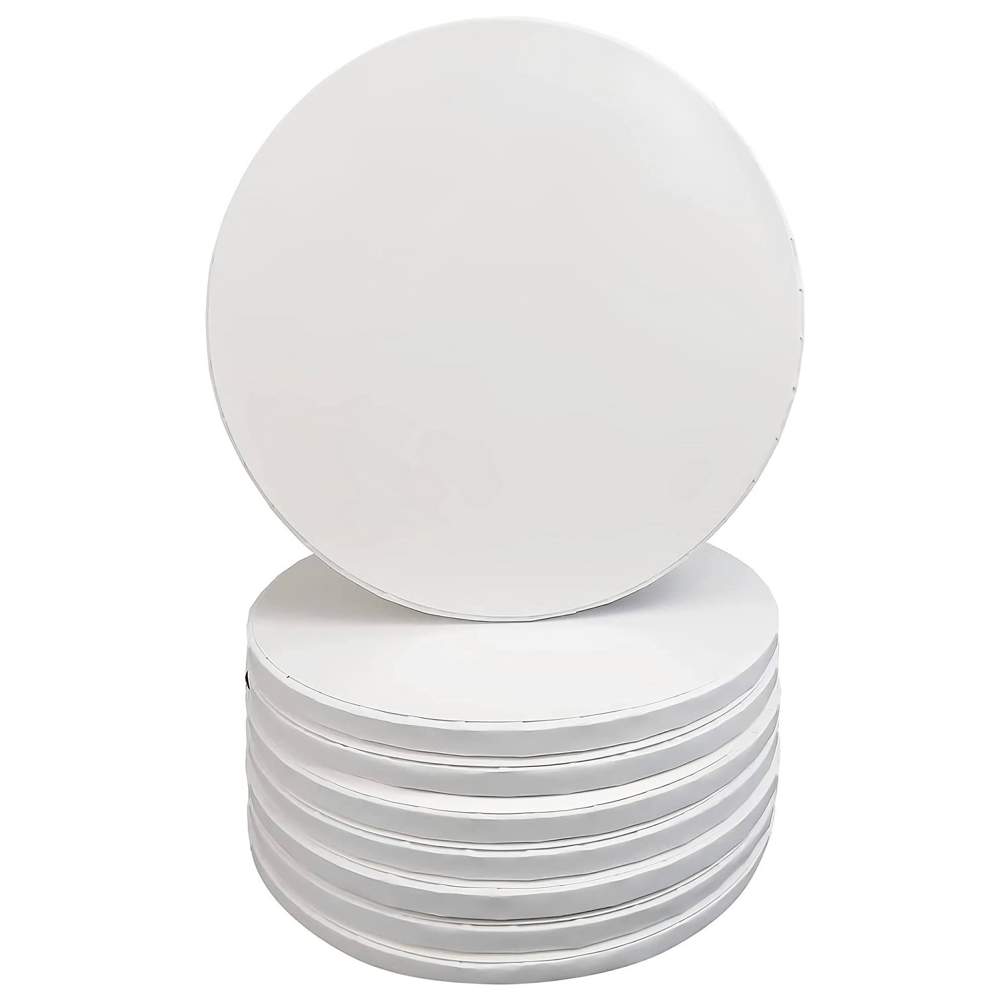 TEMU Lot de 8 plateaux à gâteau ronds de 10/12 pouces, plateaux à gâteau, 1/2 pouce d'épaisseur, ronds, robustes, couture, résistants à la graisse