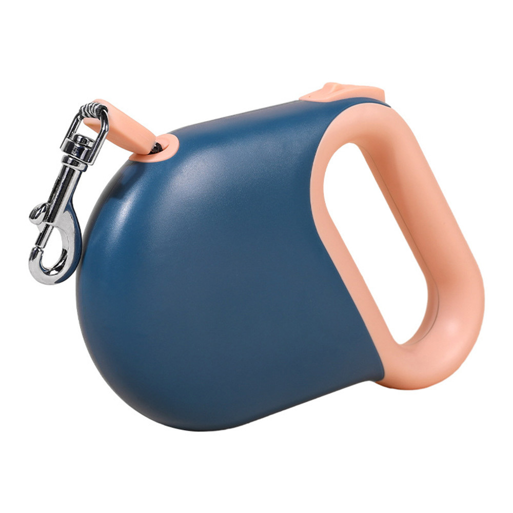 TEMU Laisse pour chien, de marche rétractable pour animaux de compagnie, bleu, 16 pieds (5 m)