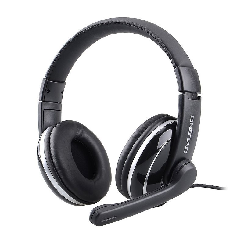TEMU Casque audio stéréo HiFi 3,5 mm pour musique et gaming avec microphone pour PC ordinateur