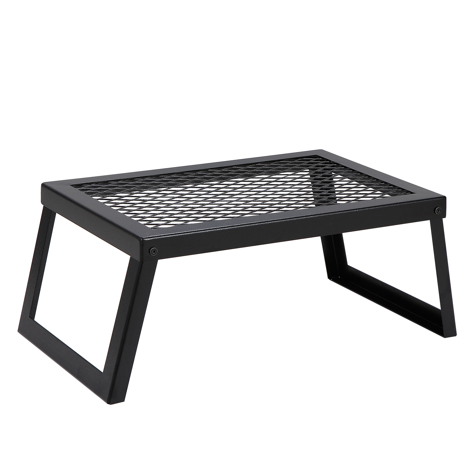 TEMU Vevor Folding Campfire Grill, 18 X12-24x12inch Heavy Duty Steel Mesh Grate, 22.4" Portable Camping Grates Over Fire Pit, Cooking Equipment With