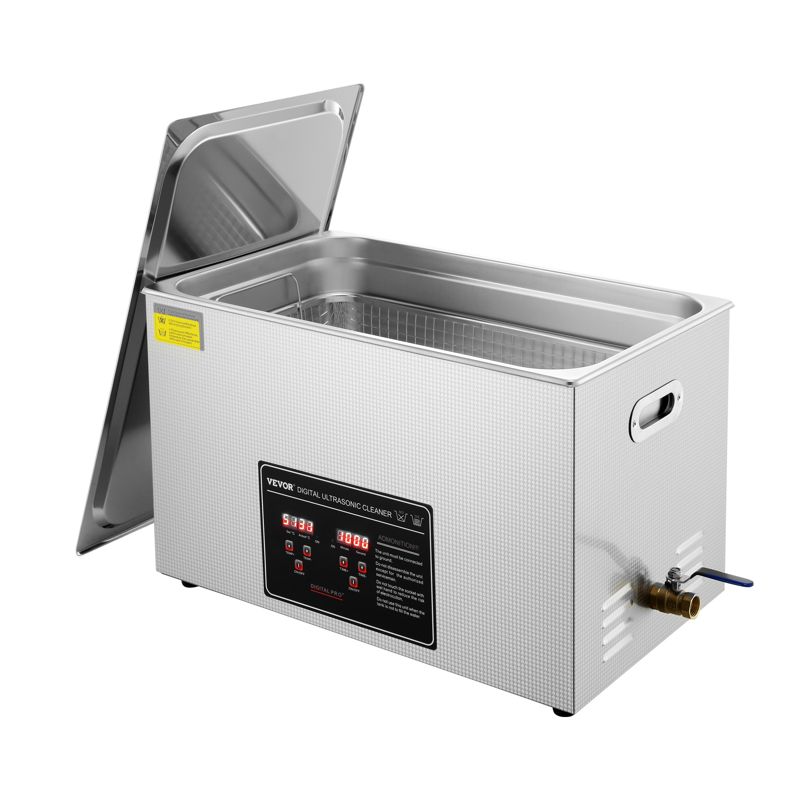 TEMU Vevor Ultrasonic Cleaner With Digital Timer & Heater, Professional Ultra Jewelry Cleaner, Stainless Steel Heated Cleaning Machine For Glasses