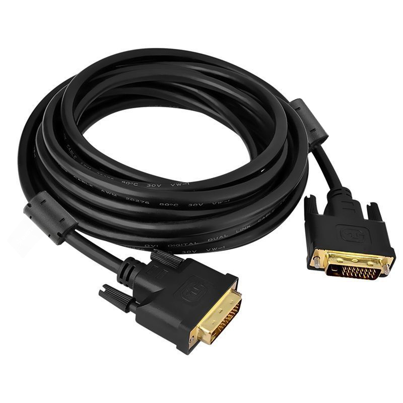 TEMU Brand New Dvi To Dvi-d Cable Male M/m 6ft Video Cord Connector