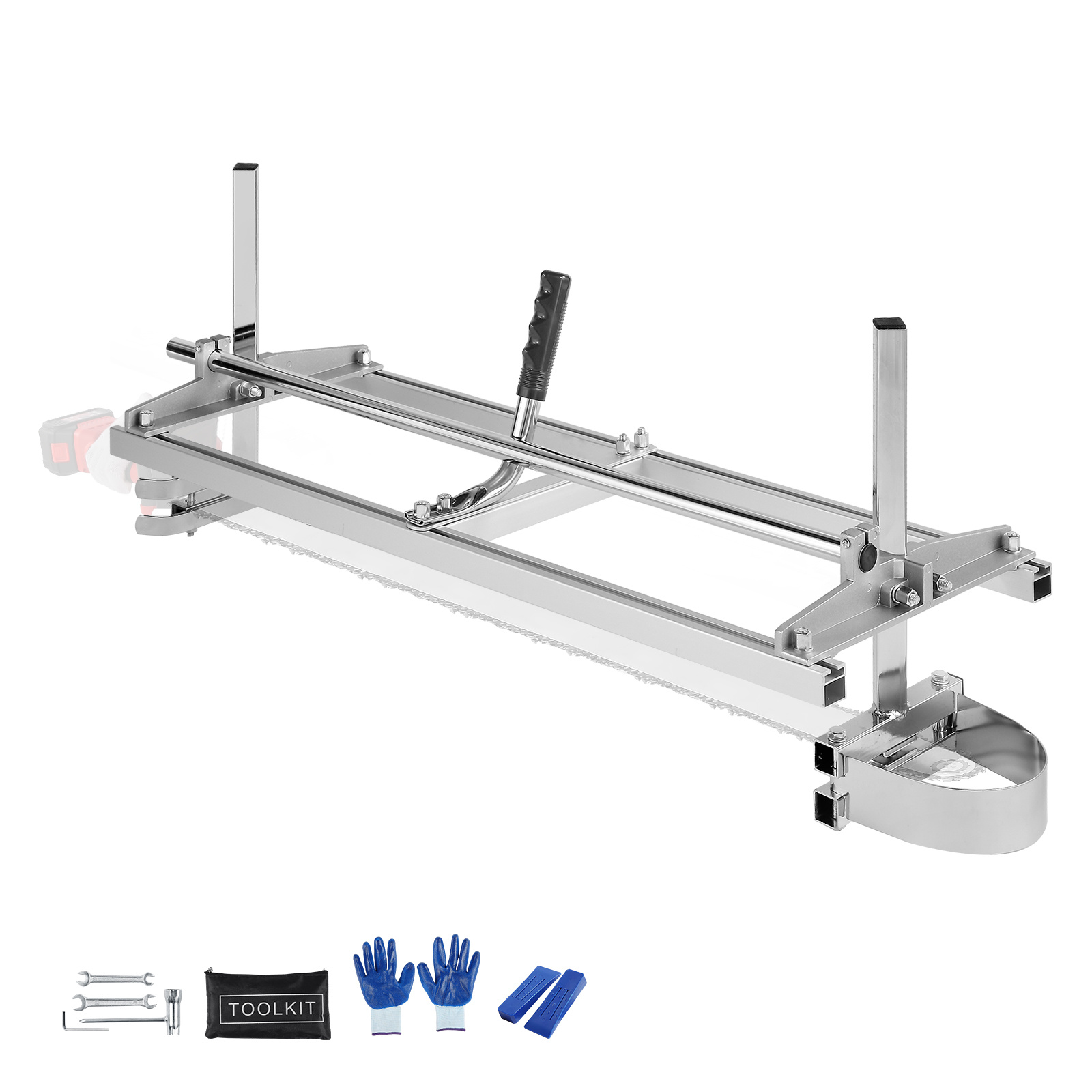 TEMU Scie à chaîne VEVOR, scie à bois portable 14"-36" / 14"-48" barre de , scie à chaîne en acier galvanisé avec épaisseur de coupe de 0,2"-11,81",