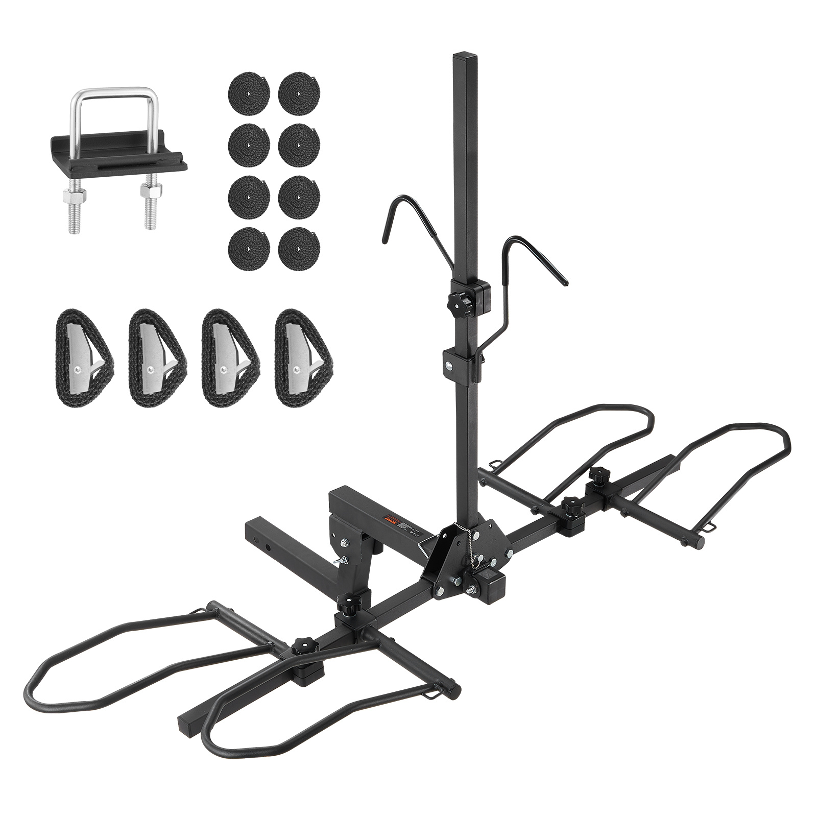 TEMU Vevor Hitch Mount Bike Rack, 2-bike Platform Style, 80/ 160 Lbs (40/80 Lbs For Each Bike) Rack Hitch For 2-inch Receiver, Titling And Folding