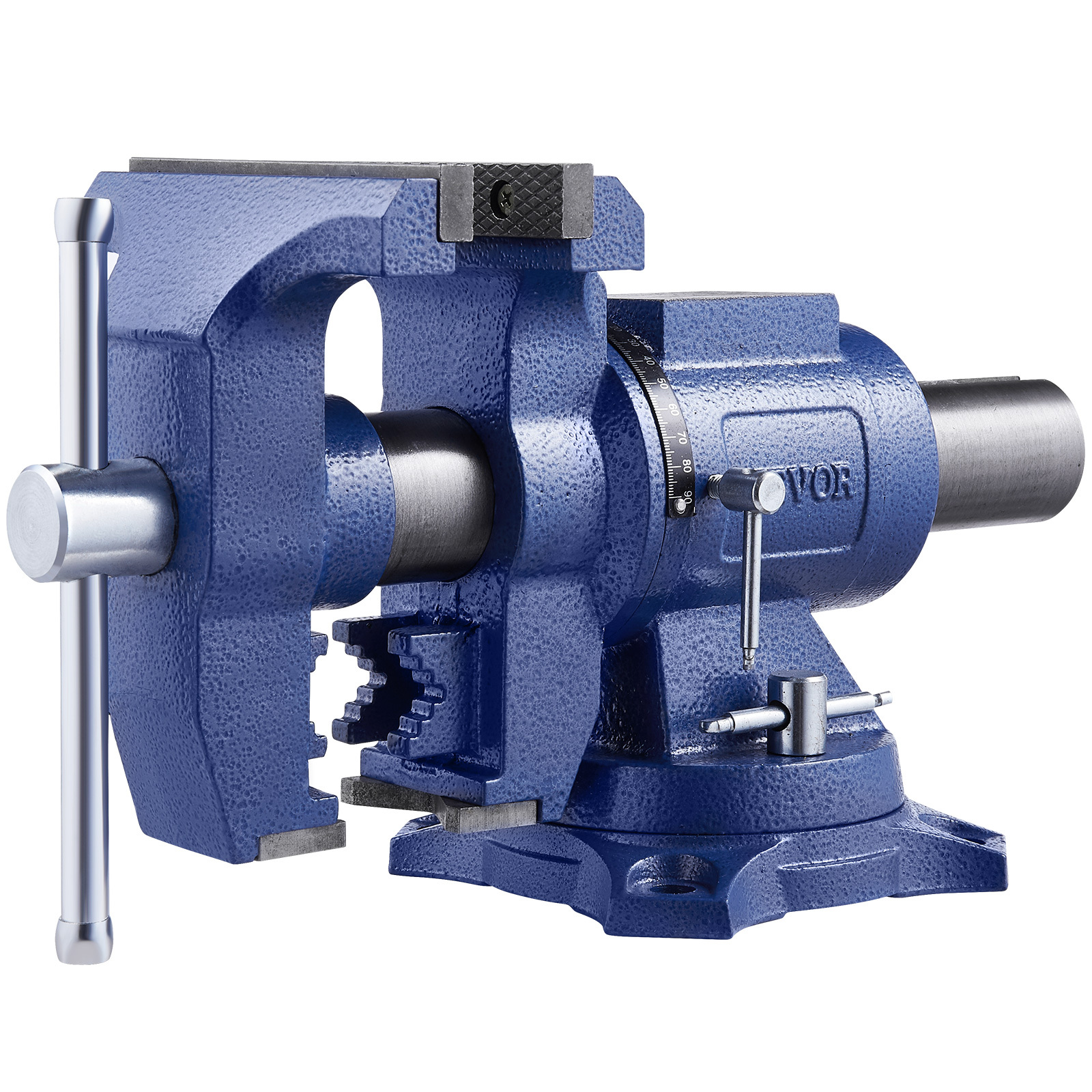 TEMU Pince à Banc Polyvalente 6-1/2" en Fonte avec Base Pivotante 360° Robuste