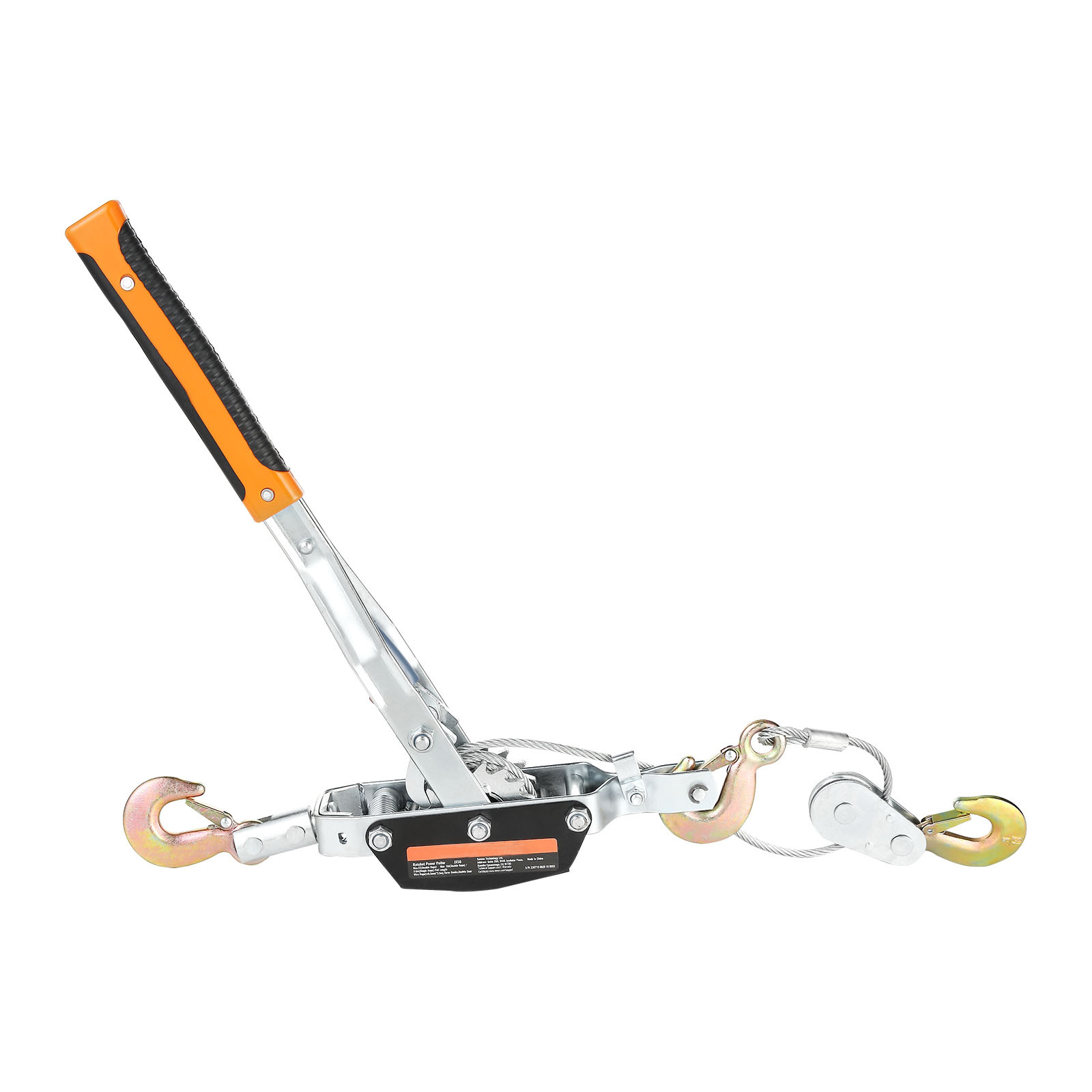 TEMU Winch de traction Power Puller /5 4409 lbs, treuille de traction robuste, 2 crochets