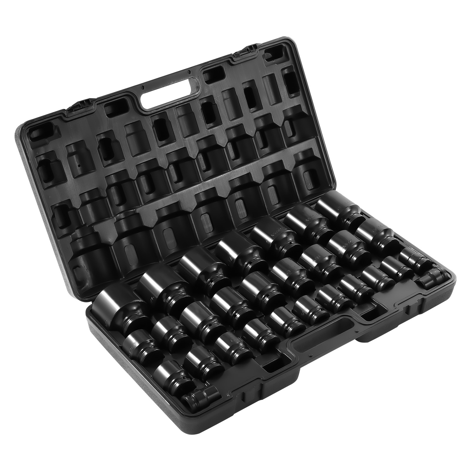 TEMU Vevor Impact Socket Set 3/4 Inches 29pcs Impact Sockets, 6-point Sockets, Rugged Construction, Cr-m0, 3/4 Inches Drive Socket Set Impact Sae 3/4
