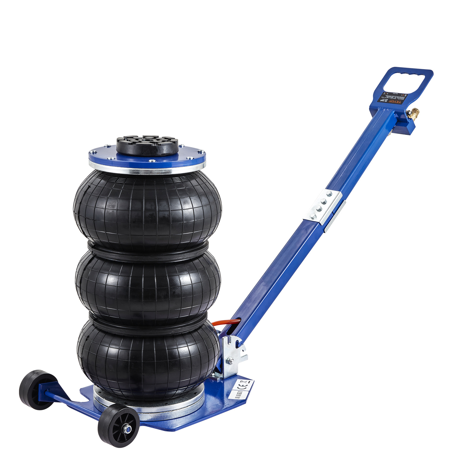 TEMU Vevor Air Jack, 3 Ton/6600 Lbs Air Jack, Airbag Jack With 6 Steel Pipes, Lift Up To 17.7", 3-5 Lifting Pneumatic Jack, With