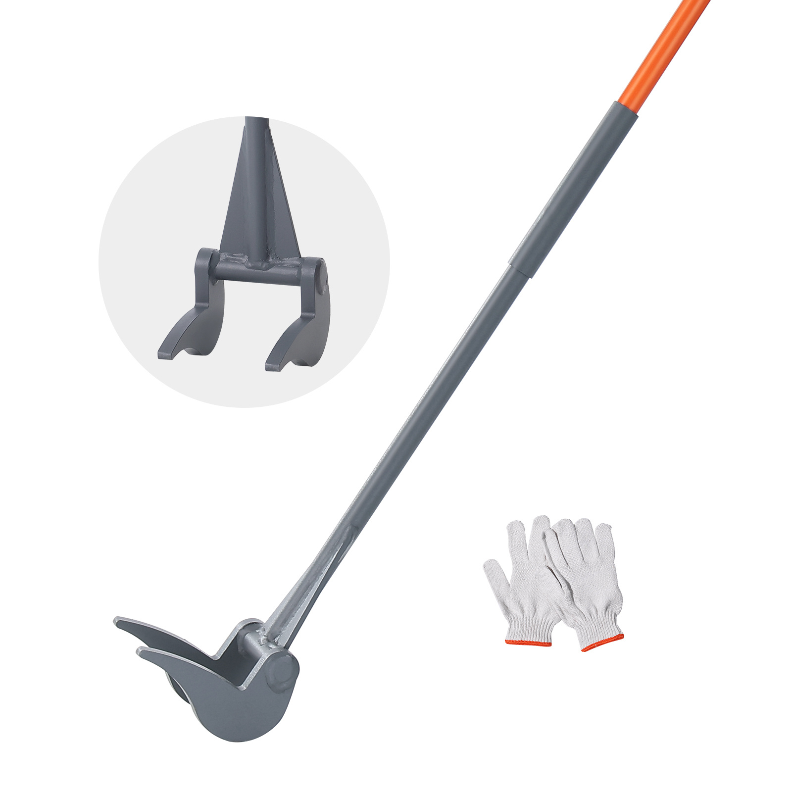 TEMU VEVOR Démonteuse de Palettes, Poignée de 41/50 Pouces, Capacité de 2000 lbs, Acier au Carbone Q235, Marteau de Démolition Robuste pour Palettes,