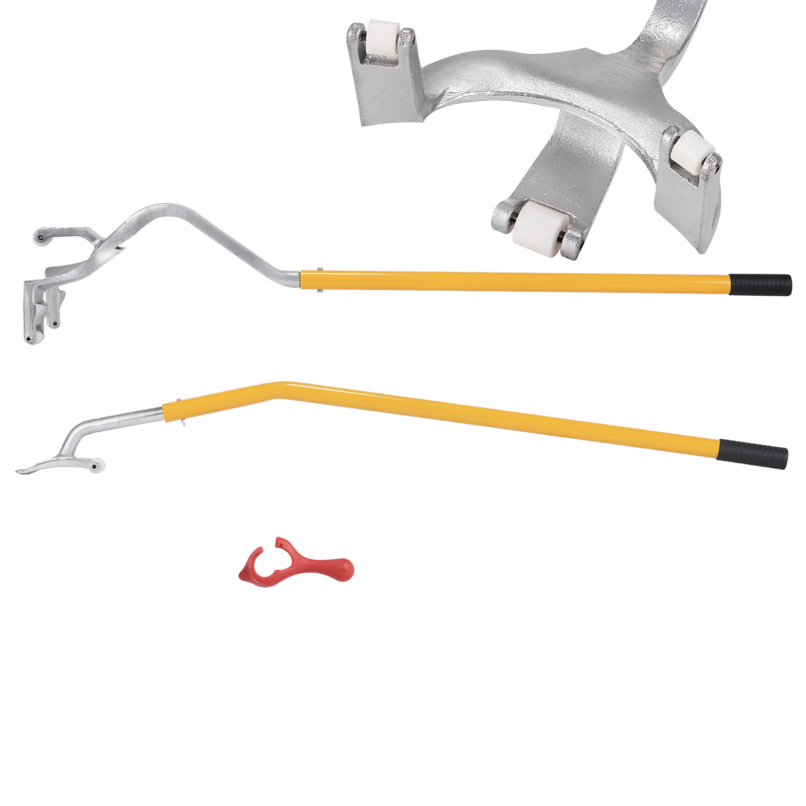 TEMU Outil de Démontage de Pneu VEVOR, 22,5"-24,5" Outil Manuel de Changement de Pneu en Acier, avec de Bordure Supplémentaire, Brise-bordure Tube, 3