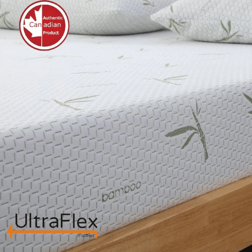 5 twin size canadian made memory foam mattress cooling technology breathable with bamboo cover for deep sleep medium firm bed in a box