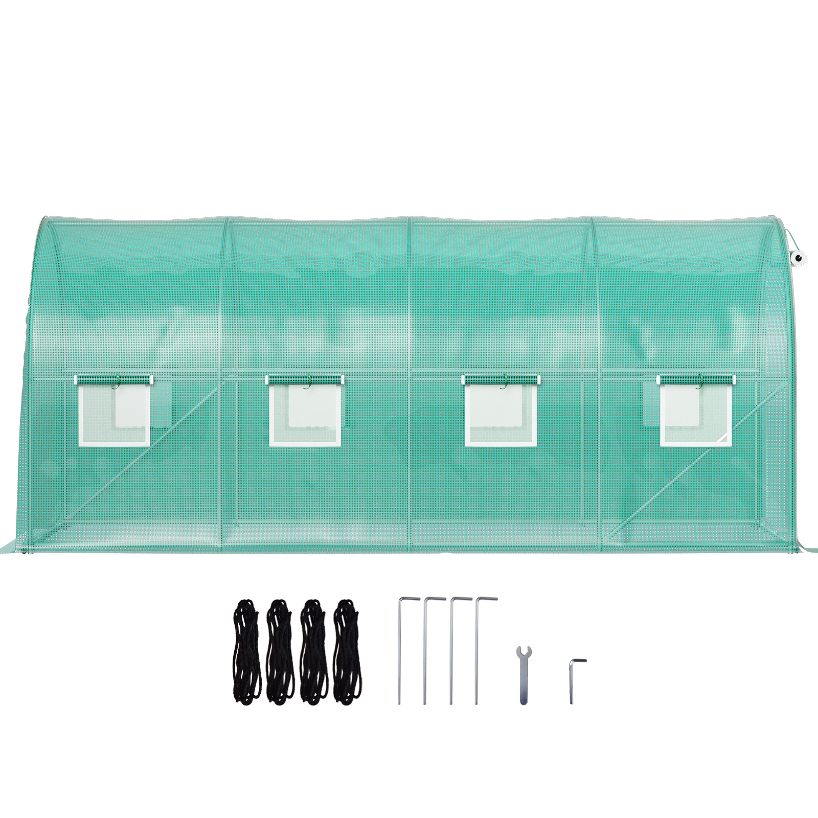 TEMU Vevor Walk-in Tunnel Greenhouse Galvanized Frame Waterproof Cover 12×7×7 Ft/15×7×7 Ft/10×7×7 Ft/20x10x7 Ft,white/green