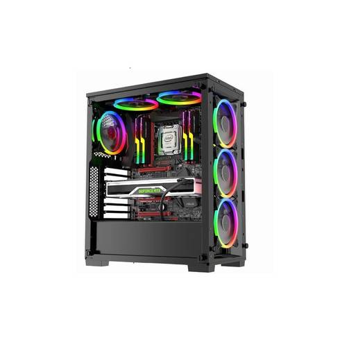120mm rgb case fan with 4 pin connector dynamic ow led lighting quiet high airflow cooling fan for pc case cpu cooler computer gaming setup colorful rgb