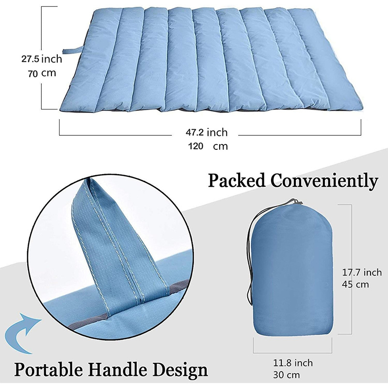 outdoor waterproof dog bed washable large size durable water resistant portable and camping travel pet mat fit indoor outdoor use for dogs cat 47 x 28 blue Product details 1