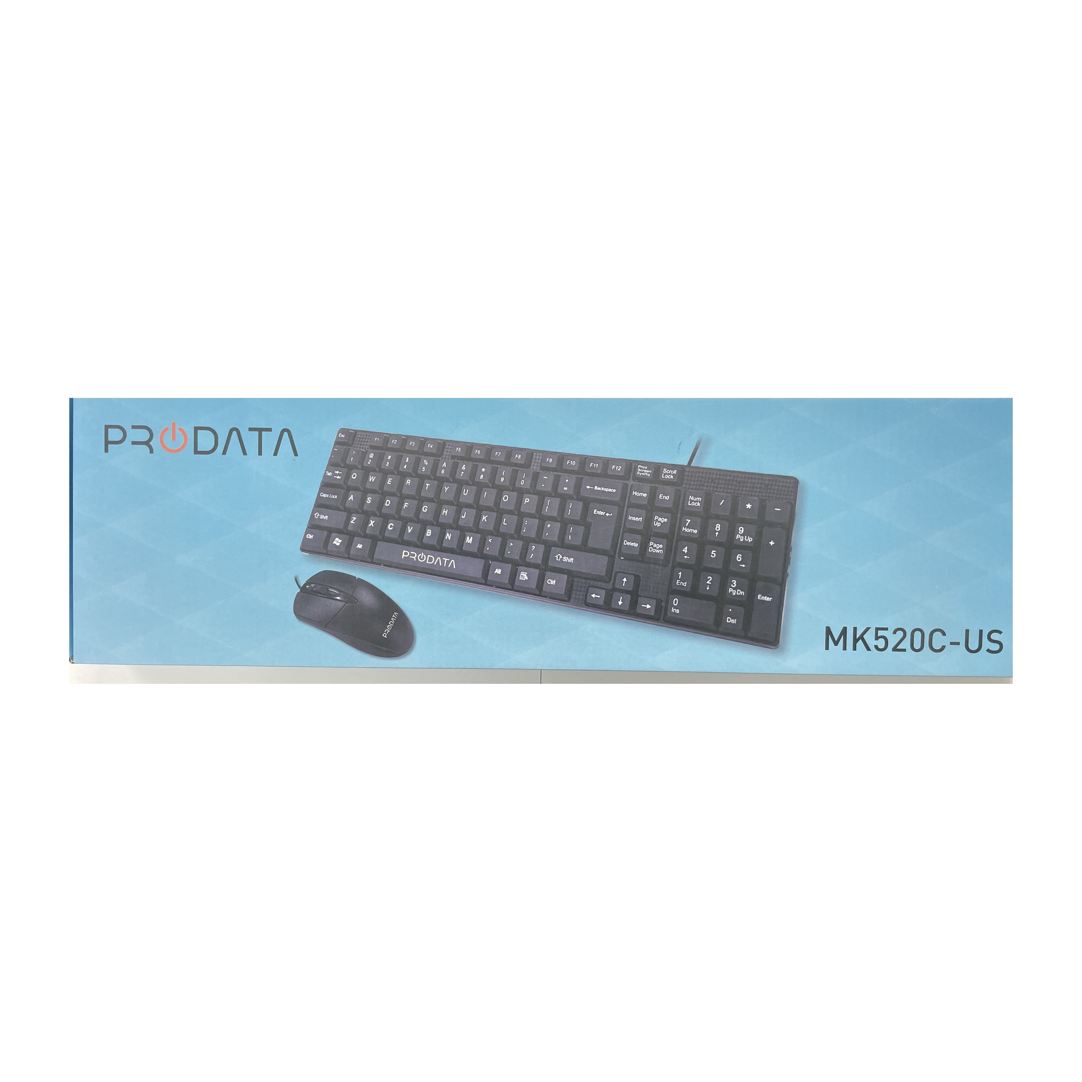 TEMU Clavier et Souris USB Filaire – Ensemble Ergonomique Pleine Taille avec Disposition Anglais – , Résistante aux Déversements, Silencieuse – Idéal