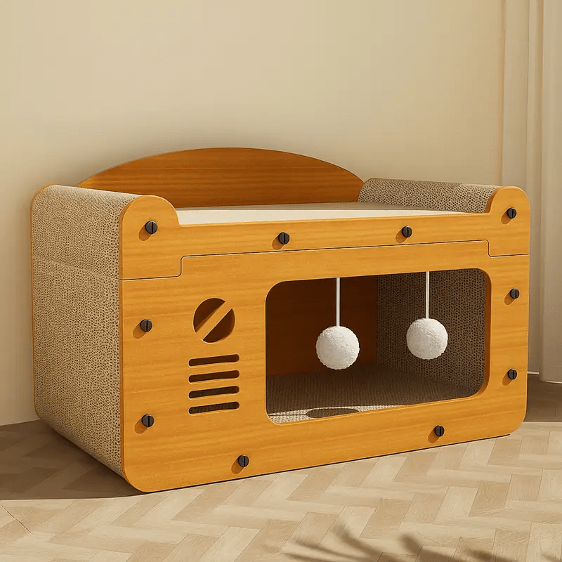 solid wood cat scratching post a durable furniture protector