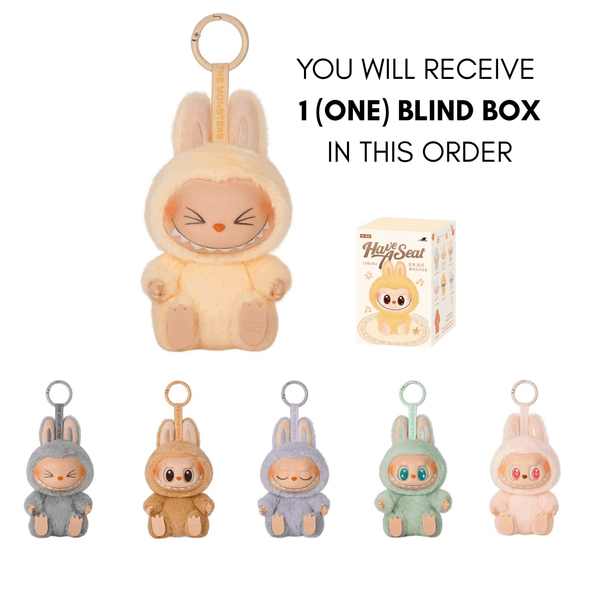 TEMU Single Box Pop Mart 100% Authentic Vinyl Plush Blind Box, The Monsters Blind Box Figures, Random Design Action Figures Collectible Toys Home