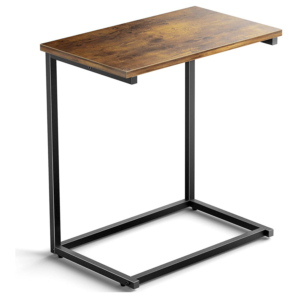 TEMU Table Basse Table d'Extérieur Canapé Table de Chevet Salon Lit Tablette en Métal C#