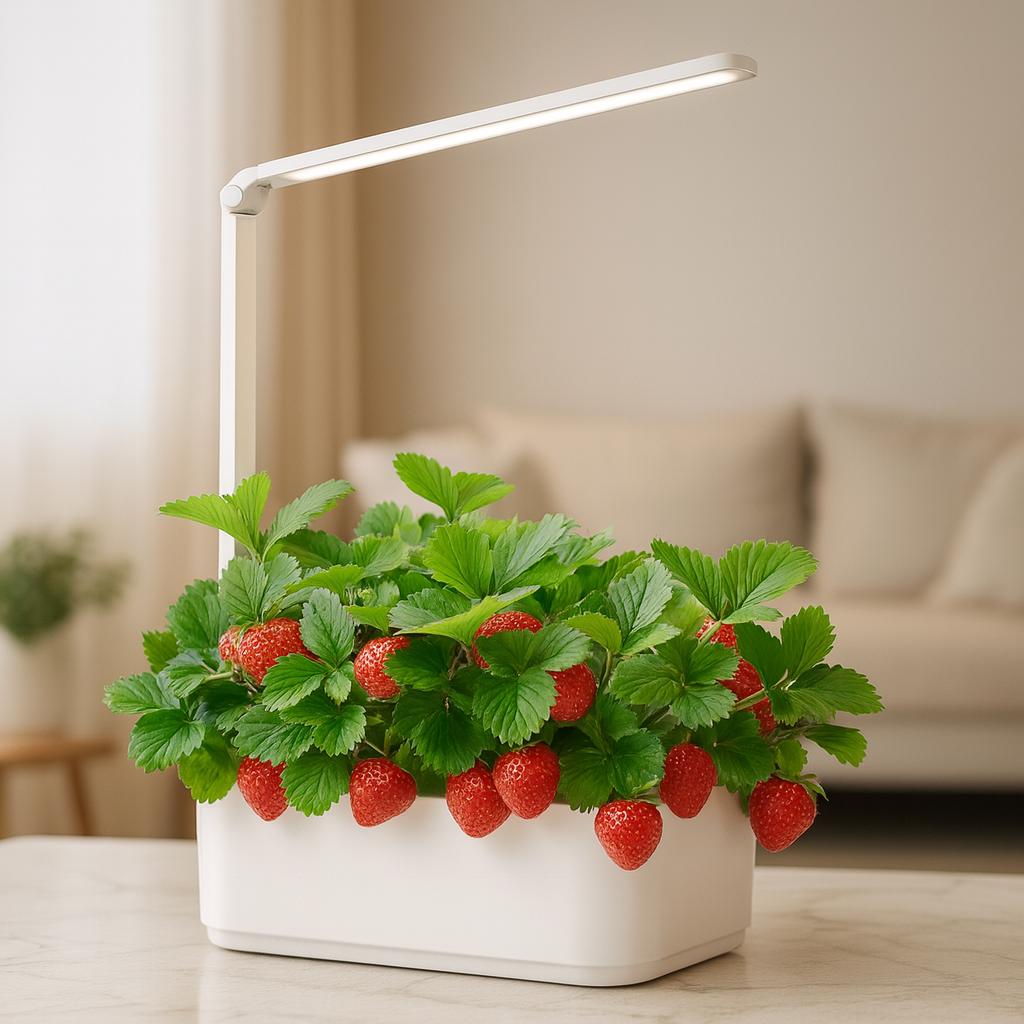 TEMU Hydroponics Growing System, Smart Indoor Garden Kitchen Garden Kit With Led Grow Light, 2 Growing Containers, Smart Timing, 3 Lighting Modes,