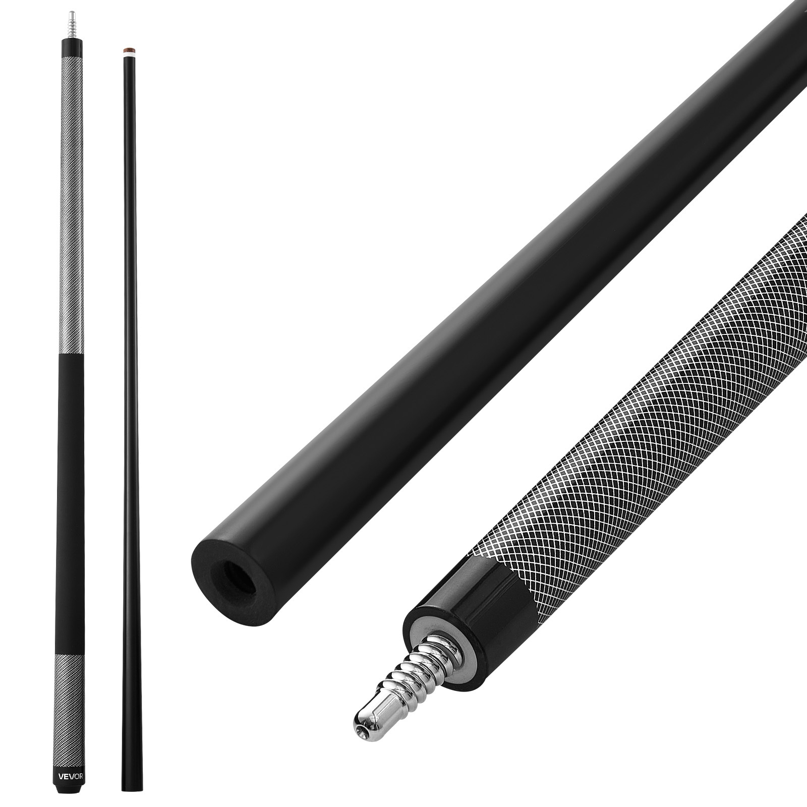 TEMU Vevor Pool Cue, 1 Piece Pool Stick, 58 Inch & 21 Oz Fiberglass Titanium Composite Billiard Pools Cue Stick With Tip, Cues Sticks For Table, Bar,