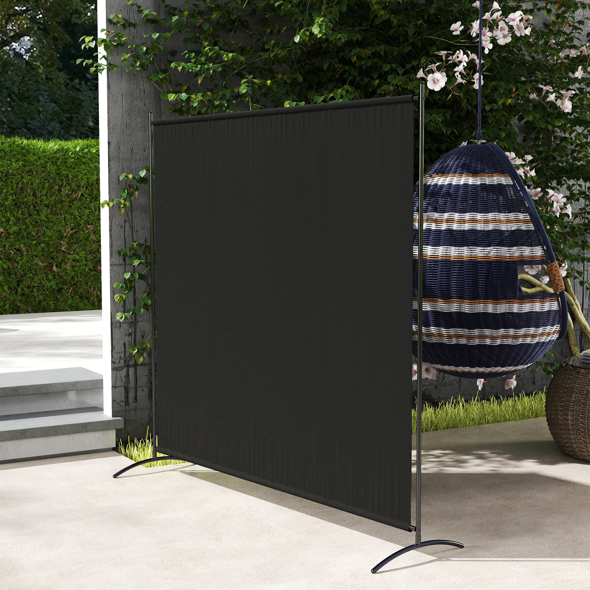 TEMU Écran d'intimité simple, séparateur de pièce UV30+, Noir
