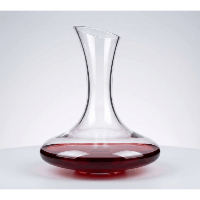 hand blown wine   1200ml lead free red wine aerator carafe with slanted spout elegant wine breather for home bar wedding gifts dinner parties