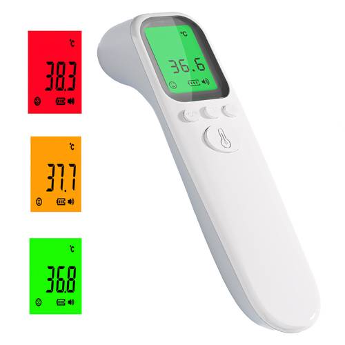 infrared forehead thermometer for adults kids and babies digital body and object temperature scanner with instant reading lcd backlight display fever alarm indicator f c switchable auto shut off ideal for home and use