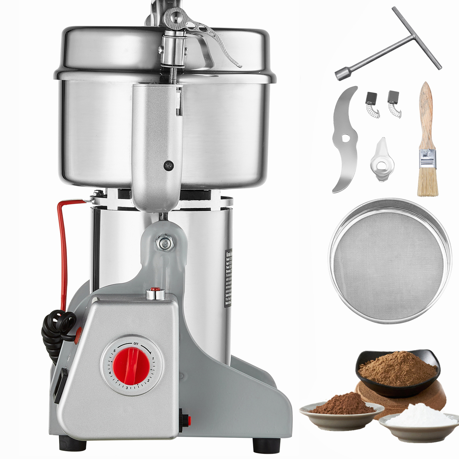   300 750 1000g commercial spice grinder electric   grinder high   type upright type