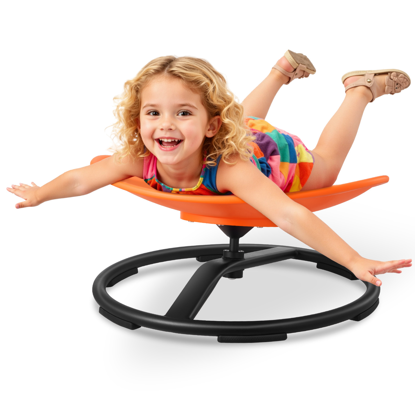 TEMU VEVOR Chaise pivotante pour enfants, capacité de 220 lb, chaise rotative sensorielle, siège de jeu sensoriel pour enfants autistes avec base en