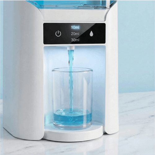 smart automatic mouthwash dispenser wall mounted 3 adjustable levels 10ml 30ml sensor modern bathroom organizer gadget for home dorm
