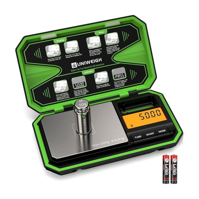 TEMU Scale 200g/0.01g, Small Gram Scale And Ounce Scale, Mini Food Scale With 50g Calibration Weight For Food, Powder, Jewelry, (battery Included)
