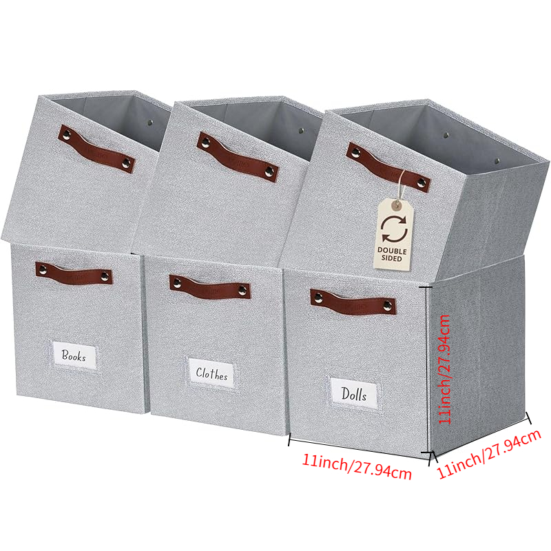 TEMU DECOMOMO de Rangement en Tissu, de Rangement avec Étiquettes, Paniers pour Étagères et