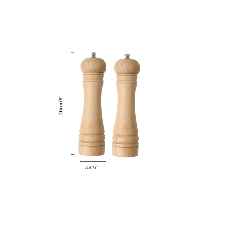 TEMU [classic Wooden Pepper&salt Grinder] Classic Handheld Manual Wooden Pepper Grinder, Durable Natural Material, Precision Grinding, High-quality ,