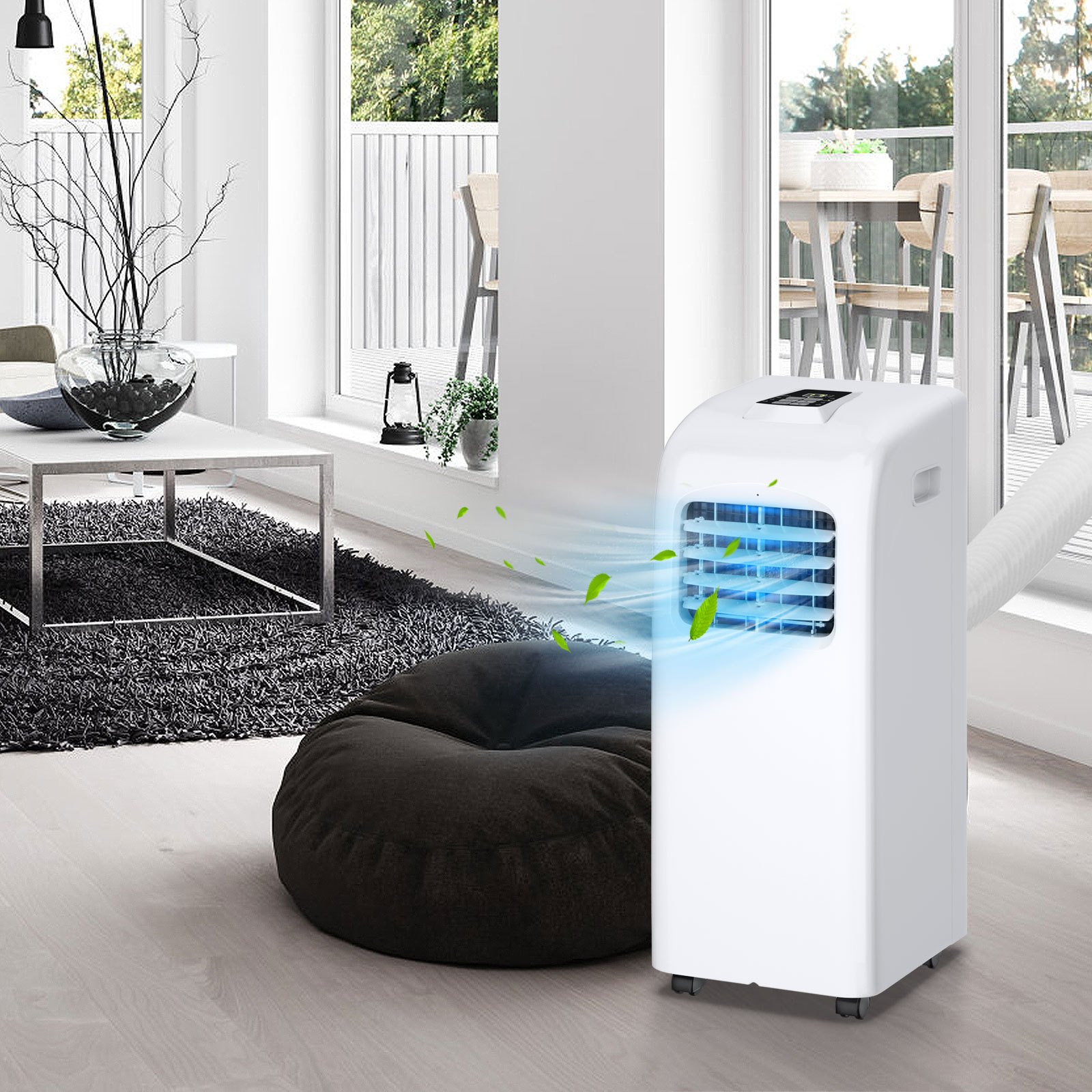 TEMU Costway 4-in-1 Portable Air Conditioner, 8000 Btu Powerful Air Cooler W/ Fan, Dehumidifier, Cool & , 2 Wind Speeds, 24h Timer, Remote Control &