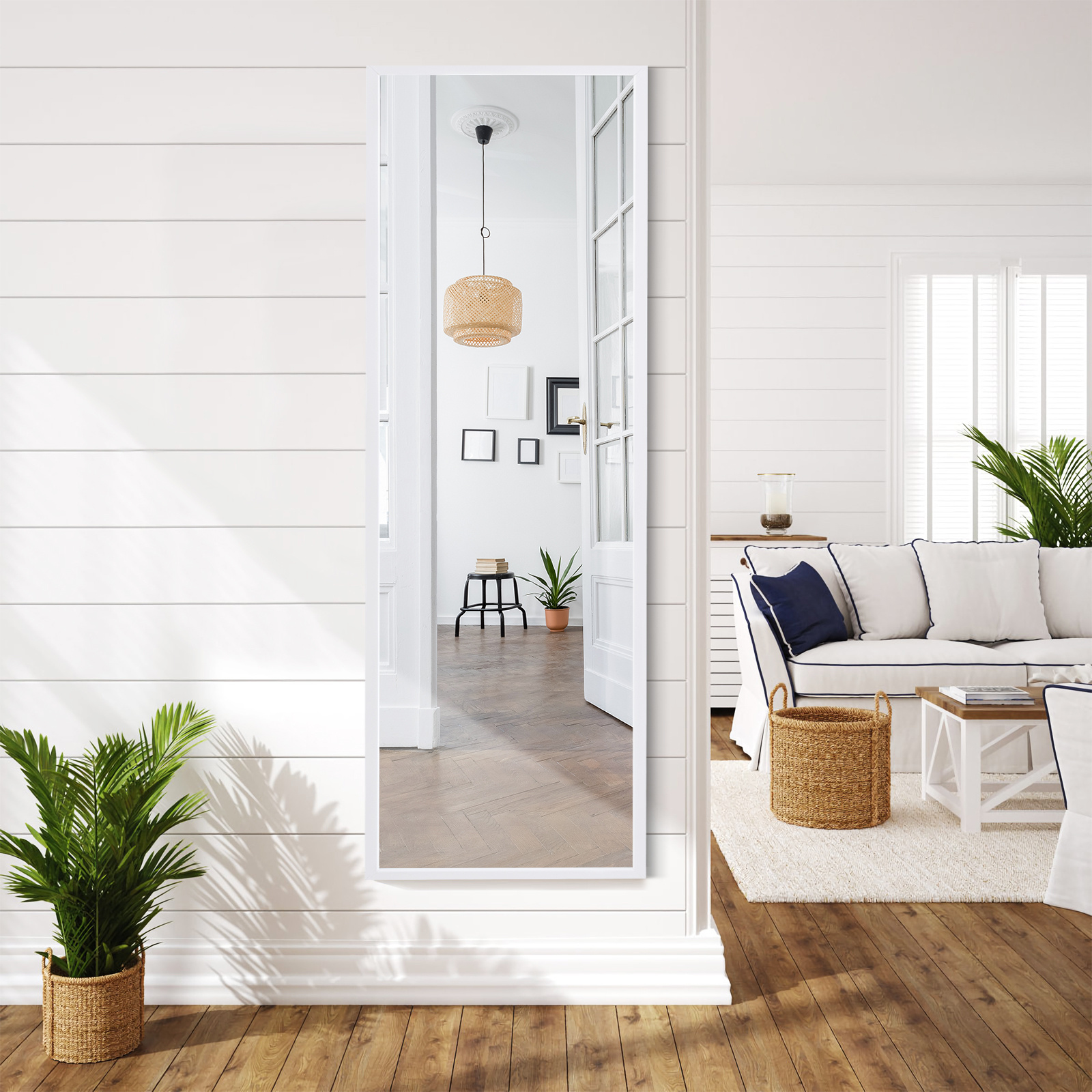 TEMU Costway Murale Longueur Complète pour Porte - Suspendu pour Chambre et Salle de Bain