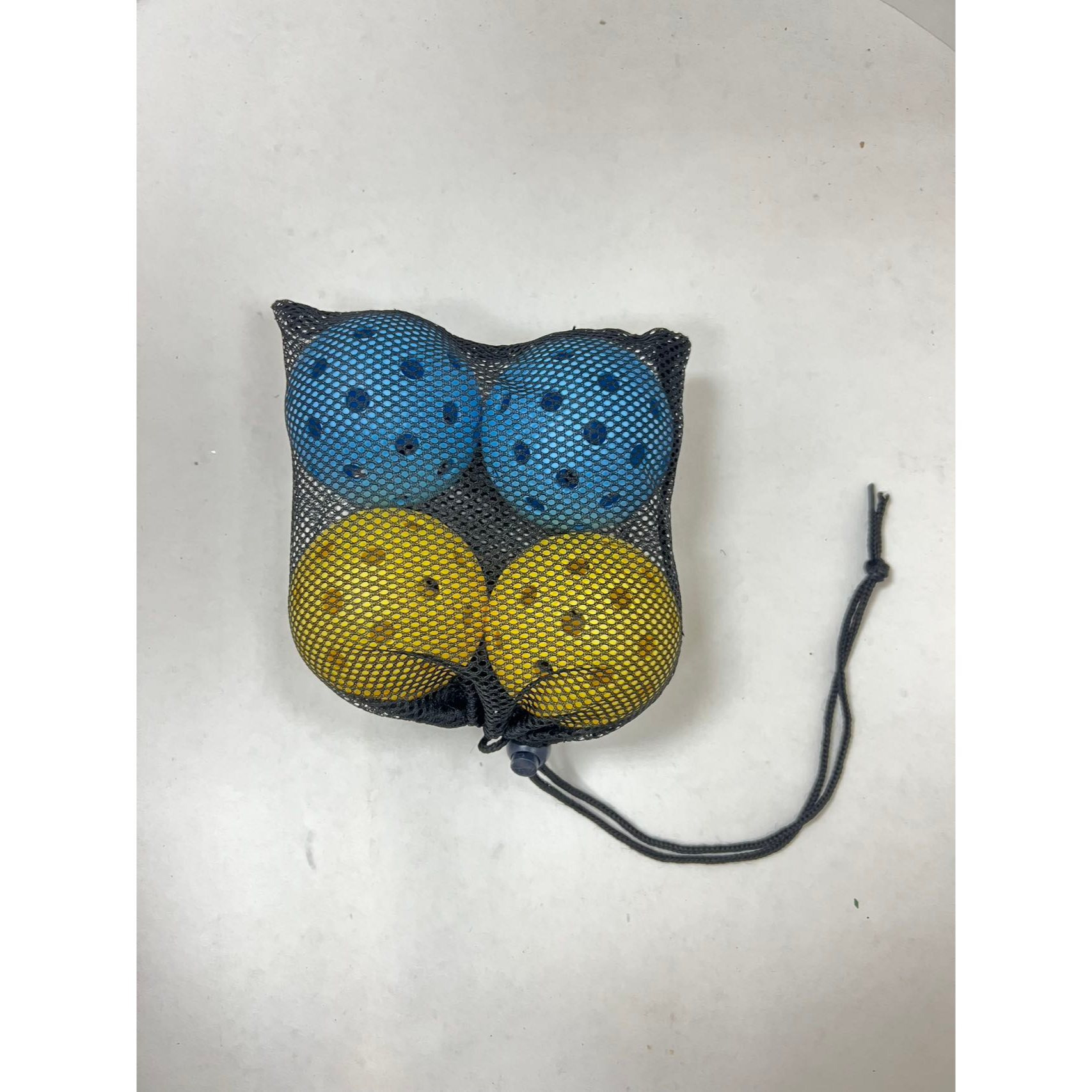 TEMU Pack de 4 Balles de Pickleball - Design à 40 Trous, Balles de Pickleball en Plastique avec Ventilation, Sac de Transport en , Bleu, Orange, Vert