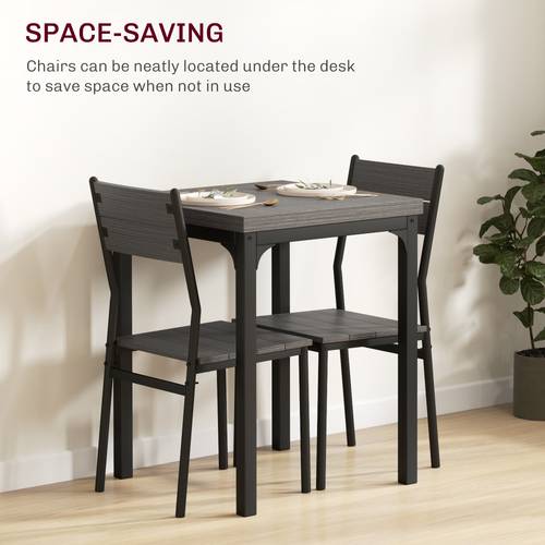 dining table set for 2 3 piece space saving kitchen table and chairs with metal legs dining set for small spaces effect