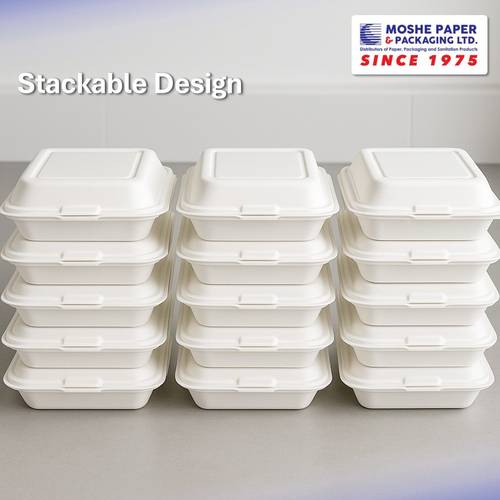 150 250 sets white pp square hinged container disposable compartment bpa free microwave safe dishwasher safe freezer safe leak resistant meal prep food storage restaurants