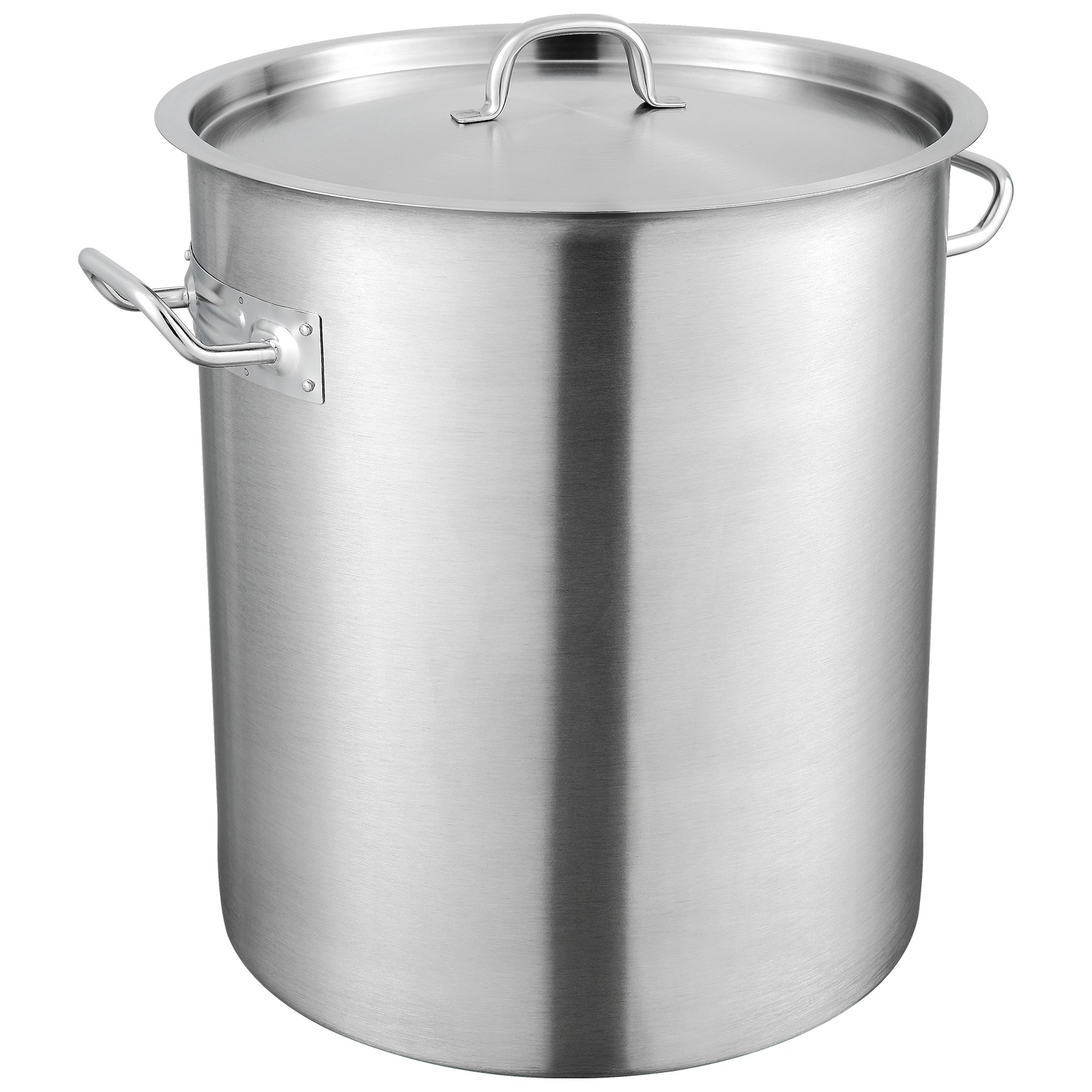 TEMU Vevor Stainless Steel , 42 Quart Large Cooking Pots, Multipurpose Cookware Sauce Pot With Lid & Handle, Heavy Duty Commercial Grade , Sanding