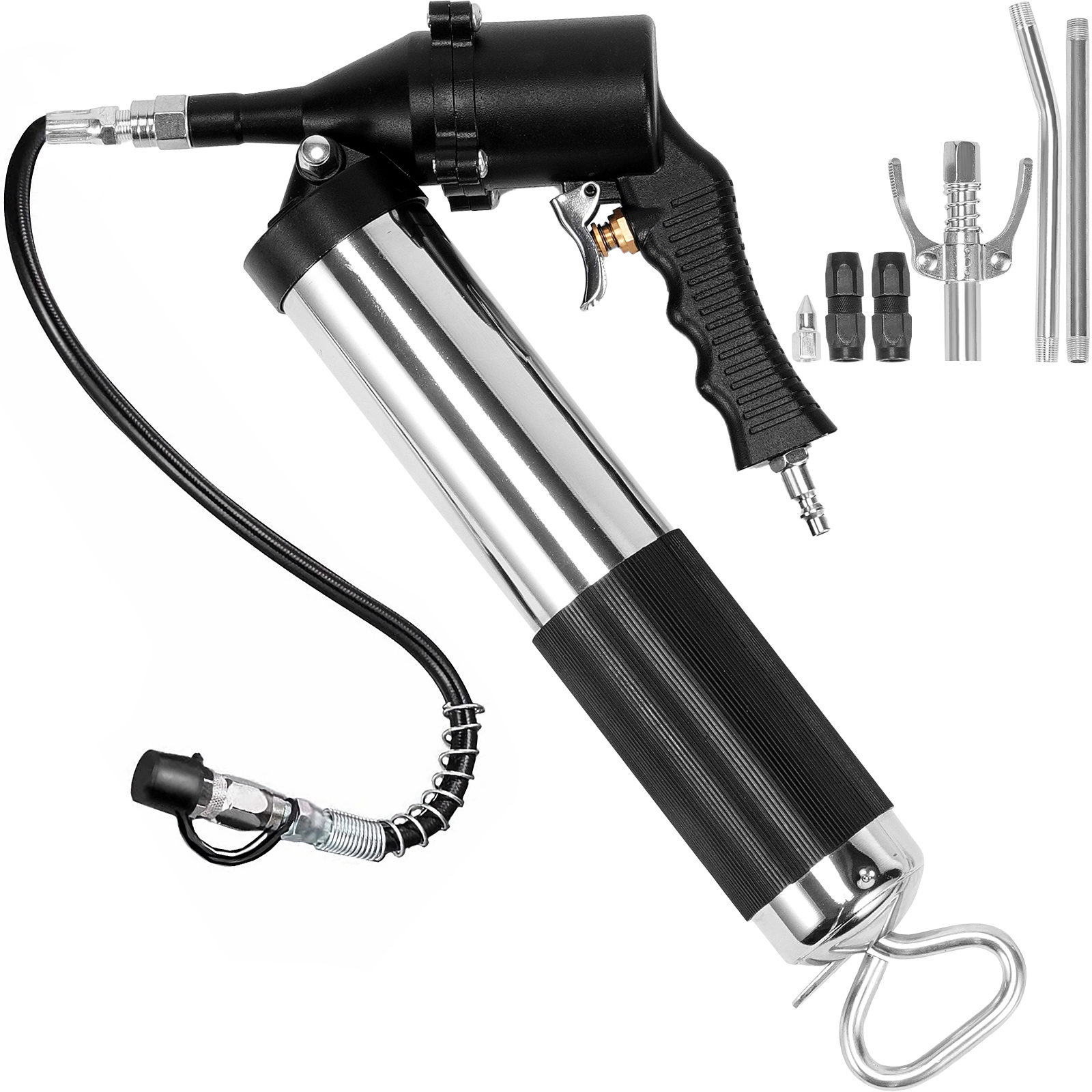 TEMU VEVOR Pistolet À Graisse À Comprimé 6000 PSI 14 oz Pistolet À Graisse Pneumatique Robuste