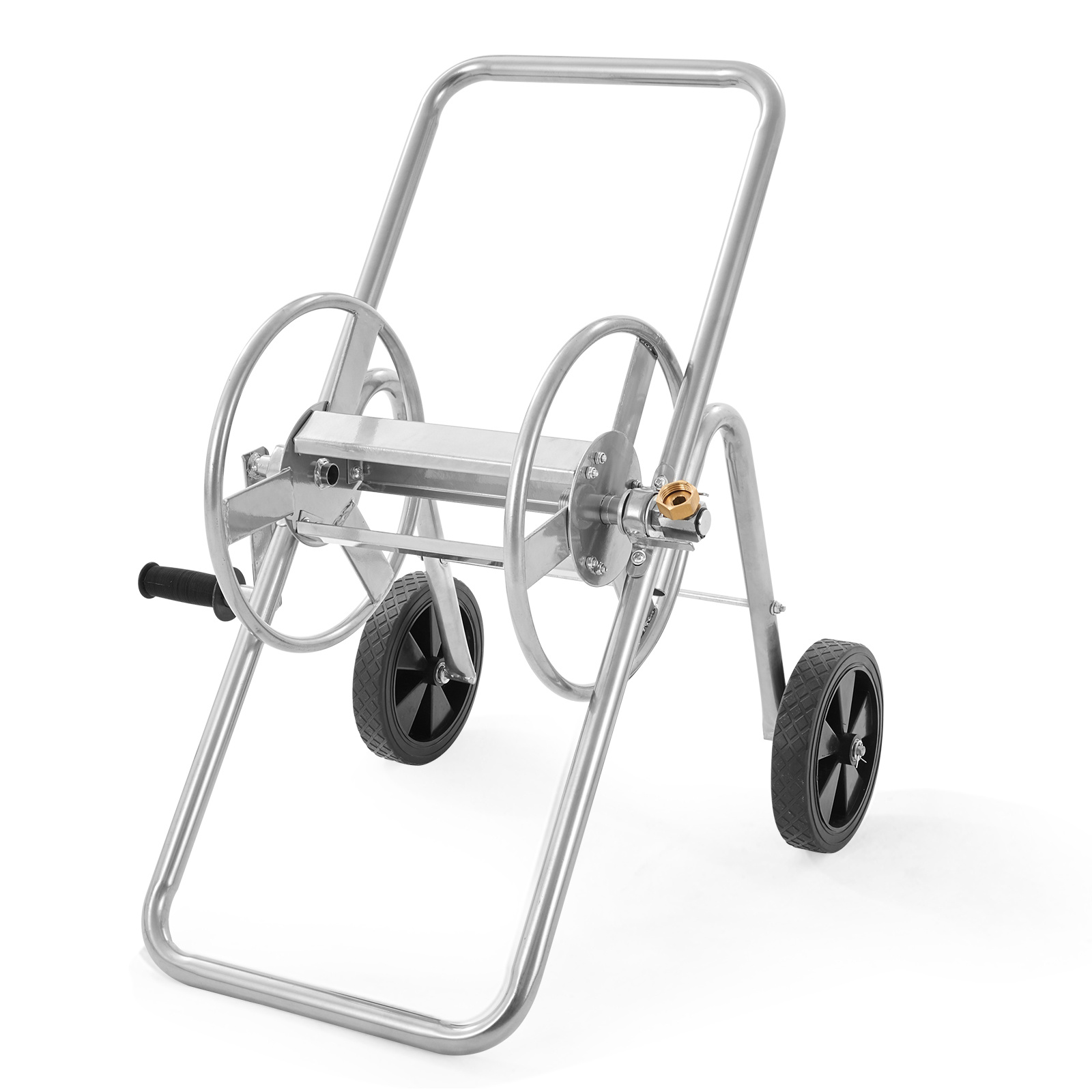 TEMU Vevor 175 Ft / 200ft Of 5/8'' Hose Reel Cart, (hose Not Included), Garden Water Hose Carts Mobile Tools With Wheels, Heavy Duty Powder-coated
