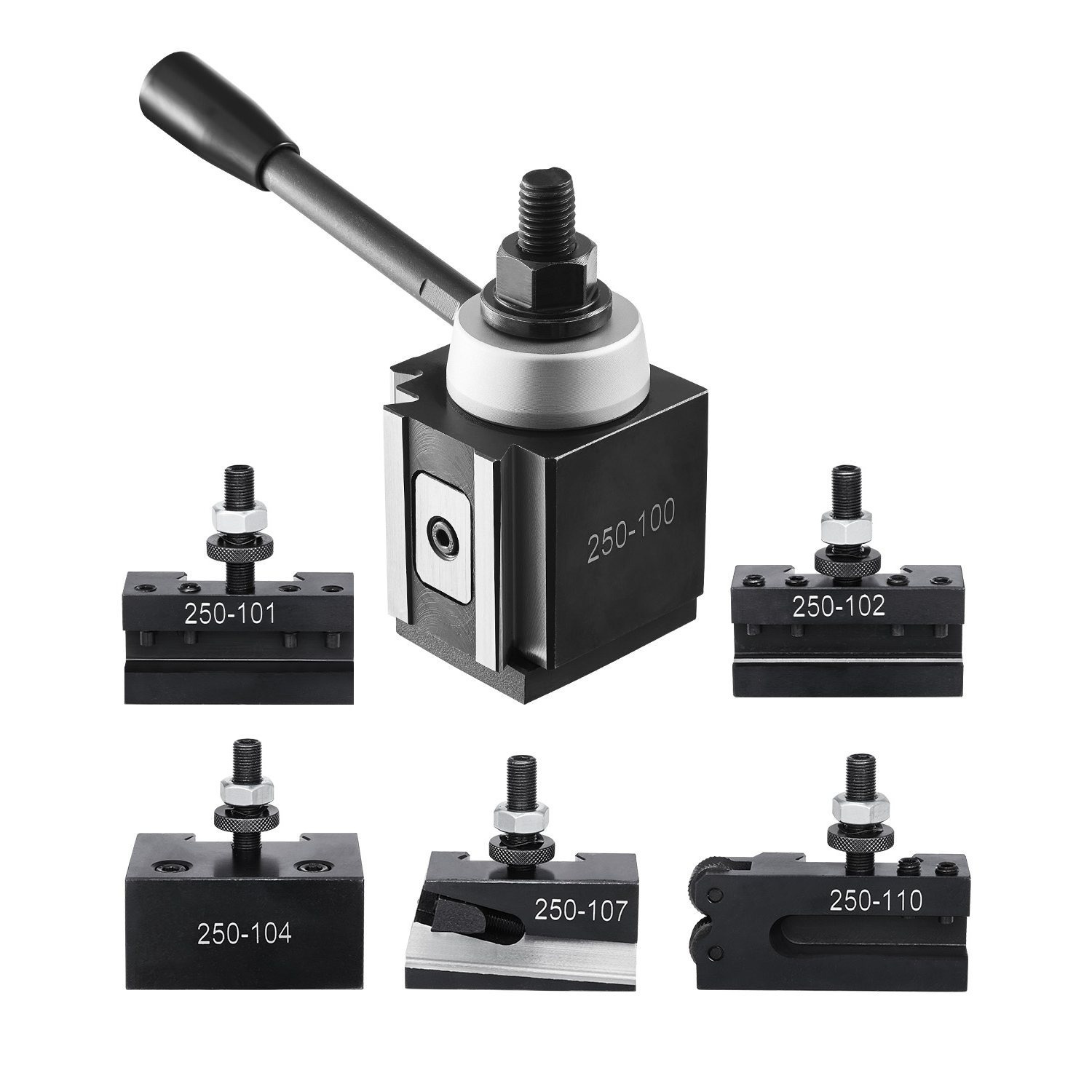 TEMU Vevor Quick Change Tool Post Set 6/6/8/8 Pcs Lathe Tool Holders For 10"-15" Mini Lathe 6-12inch/6-12inch/10-15inch/10-15inch
