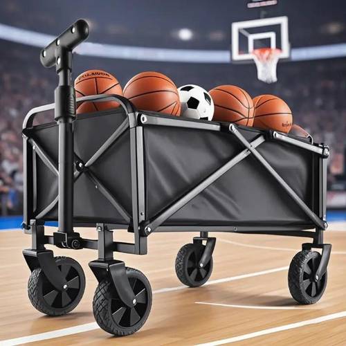 mtc folding wagon collapsible wagon garden cart heavy duty with all terrain wheels outdoor utility foldable beach wagon for camping shopping sports